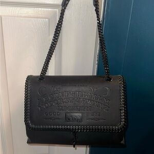 Stylish Black Embossed Shoulder Bag